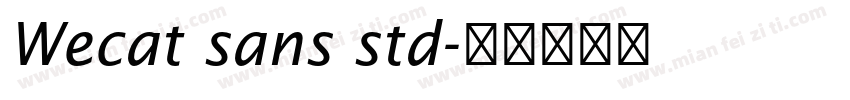 Wecat sans std字体转换